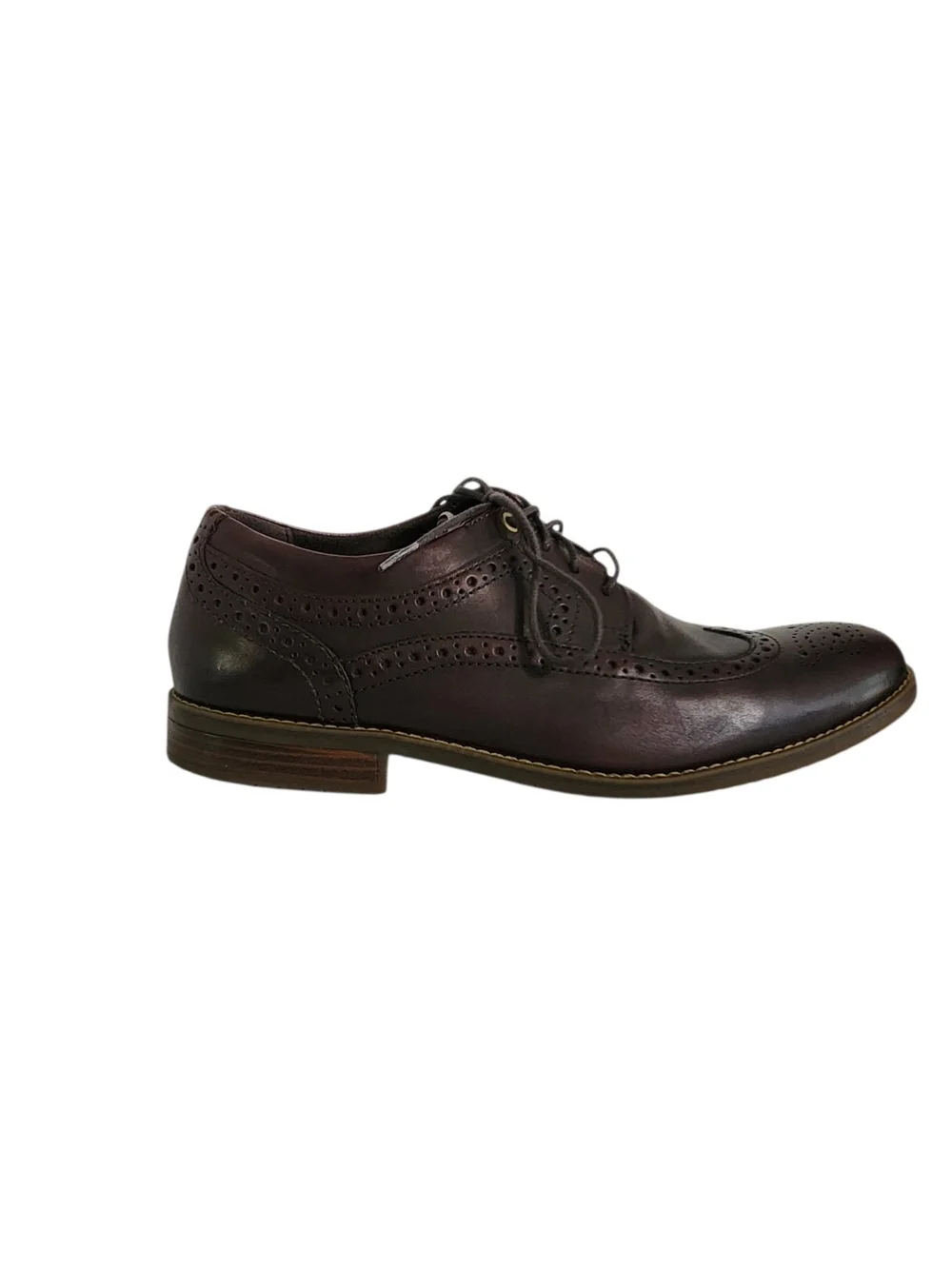 Rockport Cordovan Leather Wingtip Oxford Dress Shoes Size 9